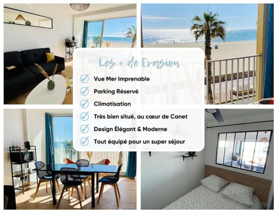 Evasion - Superbe Vue Mer ! Canet Exterior foto